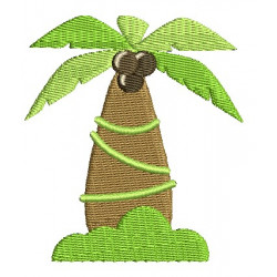 Stickdatei - Dschungeltiere Palme